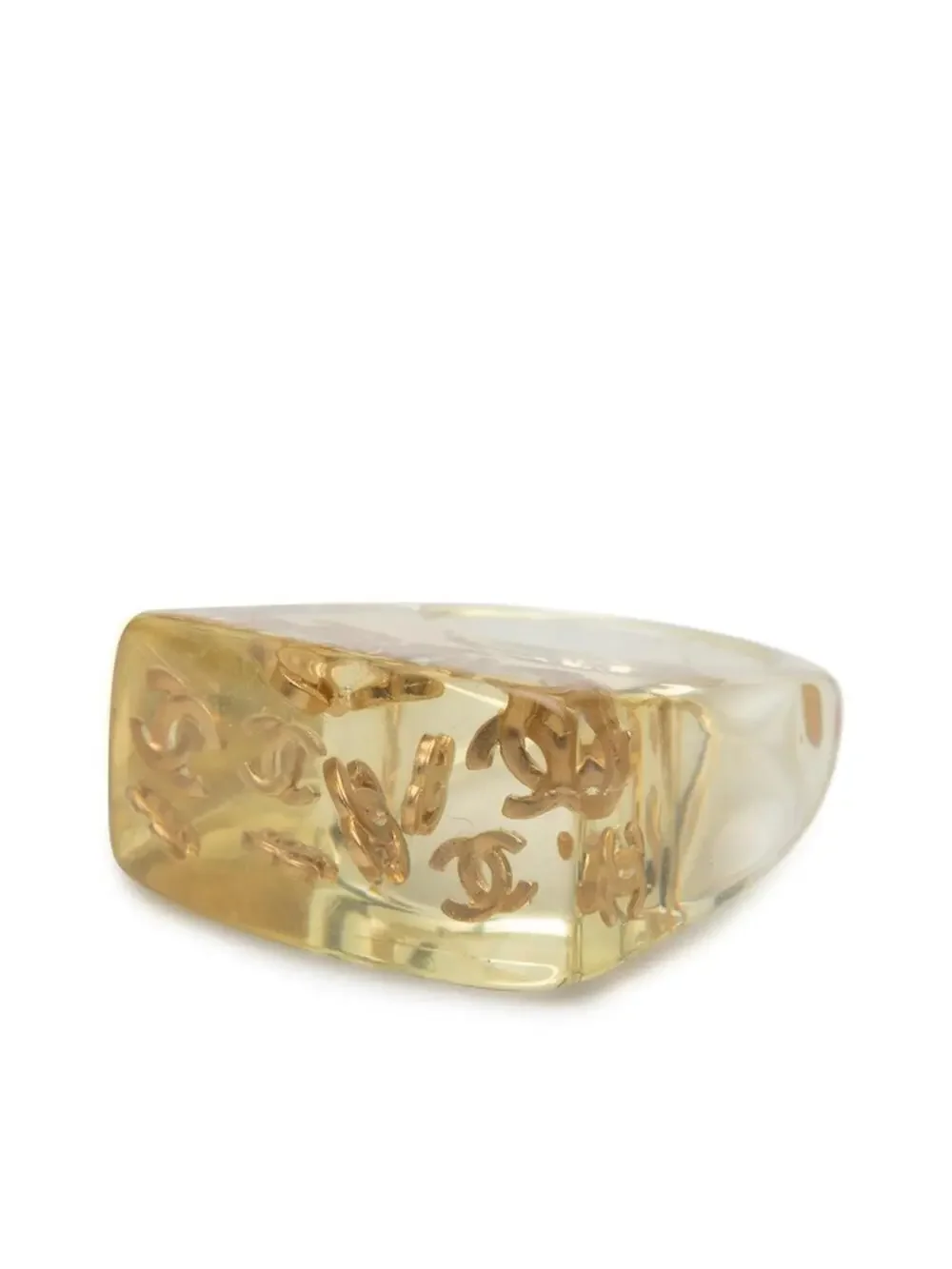 Chanel Cc Logo Ring Gold-Tone Metal #287734C48B